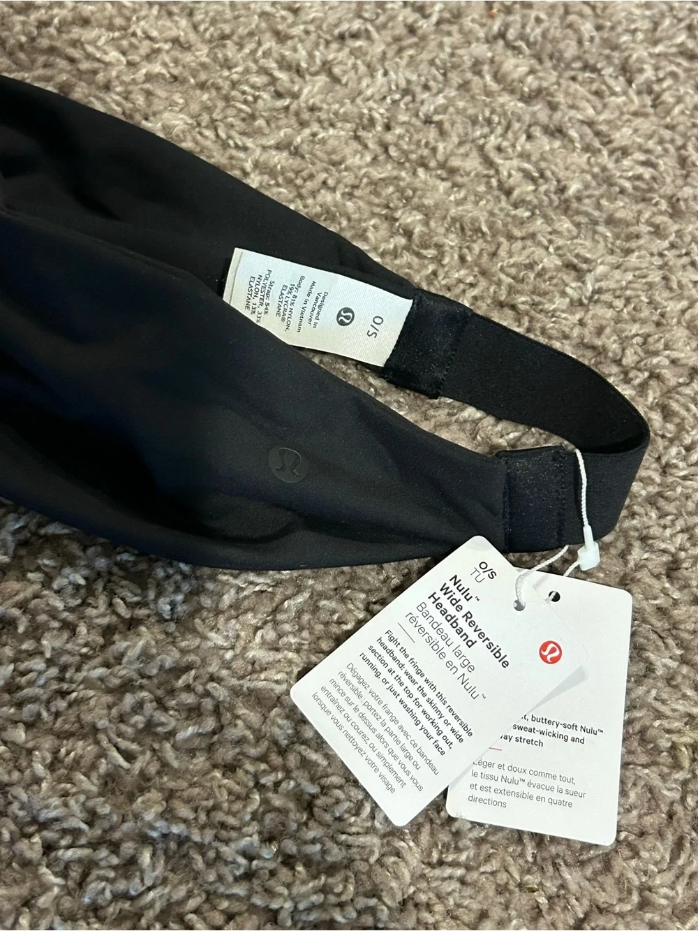 NWT Lululemon Nulu Wide Reversible Headband